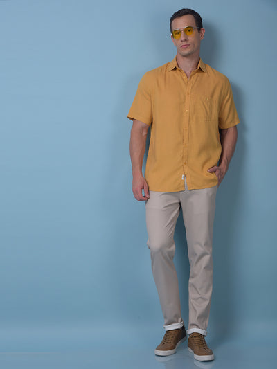 Mustard Linen Shirt