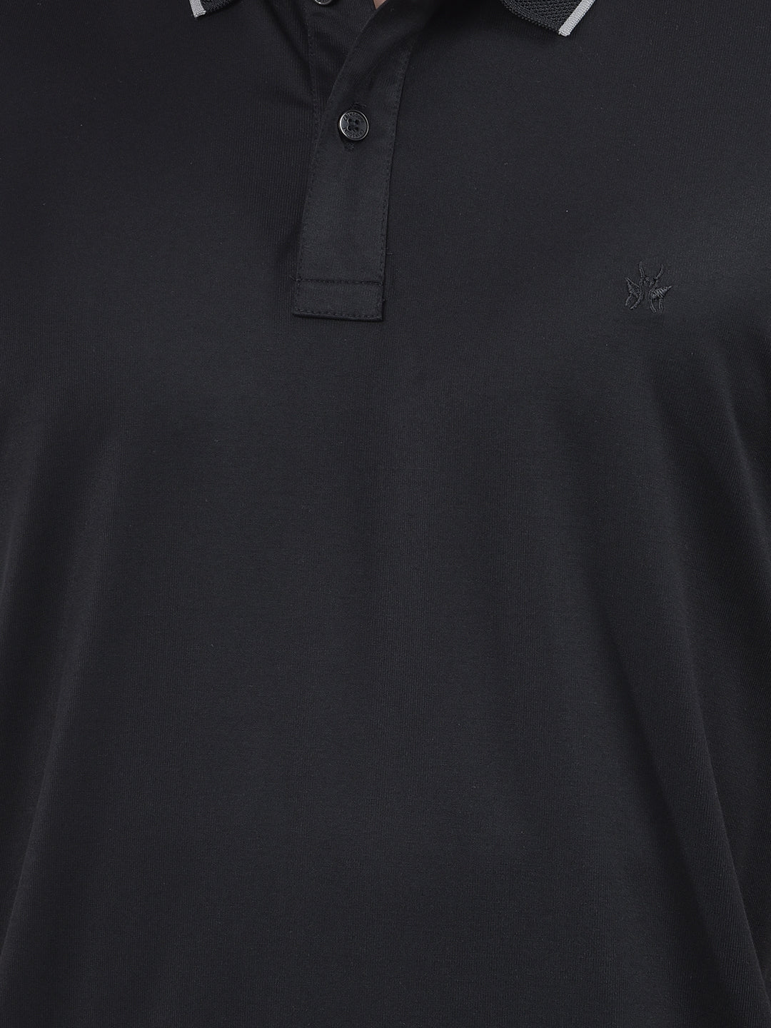 Swanky Black Polo Neck T-Shirt