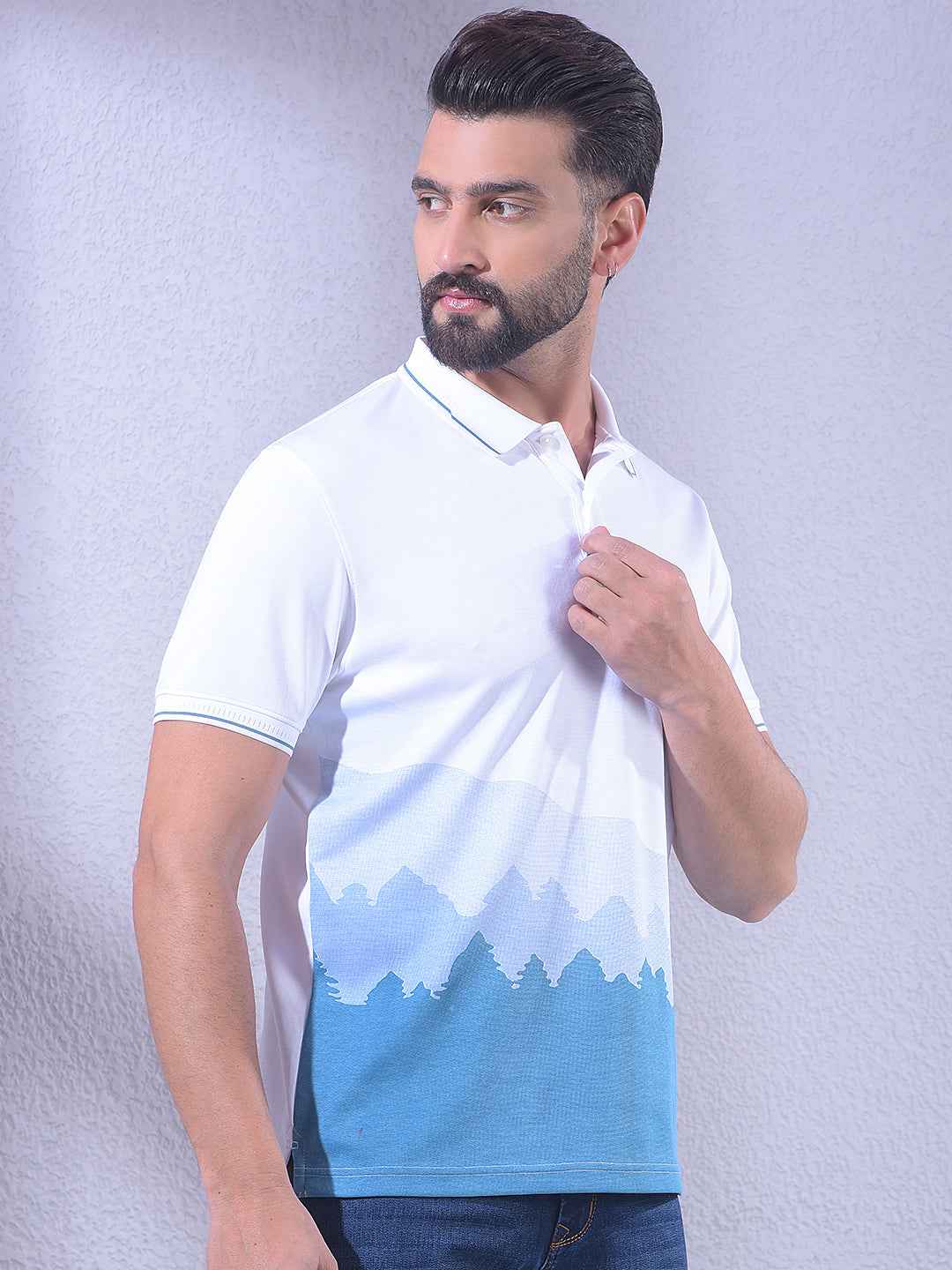 White Printed T-Shirt