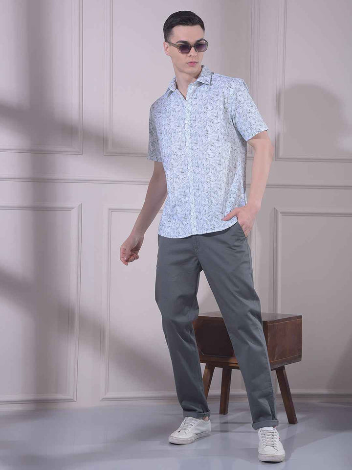 Grey Chinos Trousers