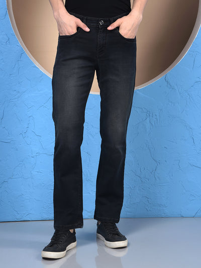 Sleek Silhouette Black Straight Jeans