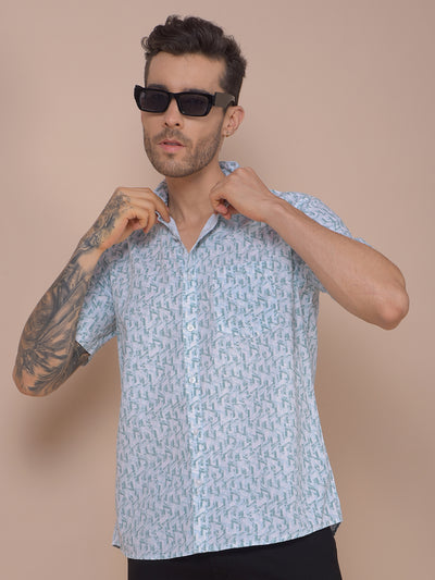 Green Printed Shirt