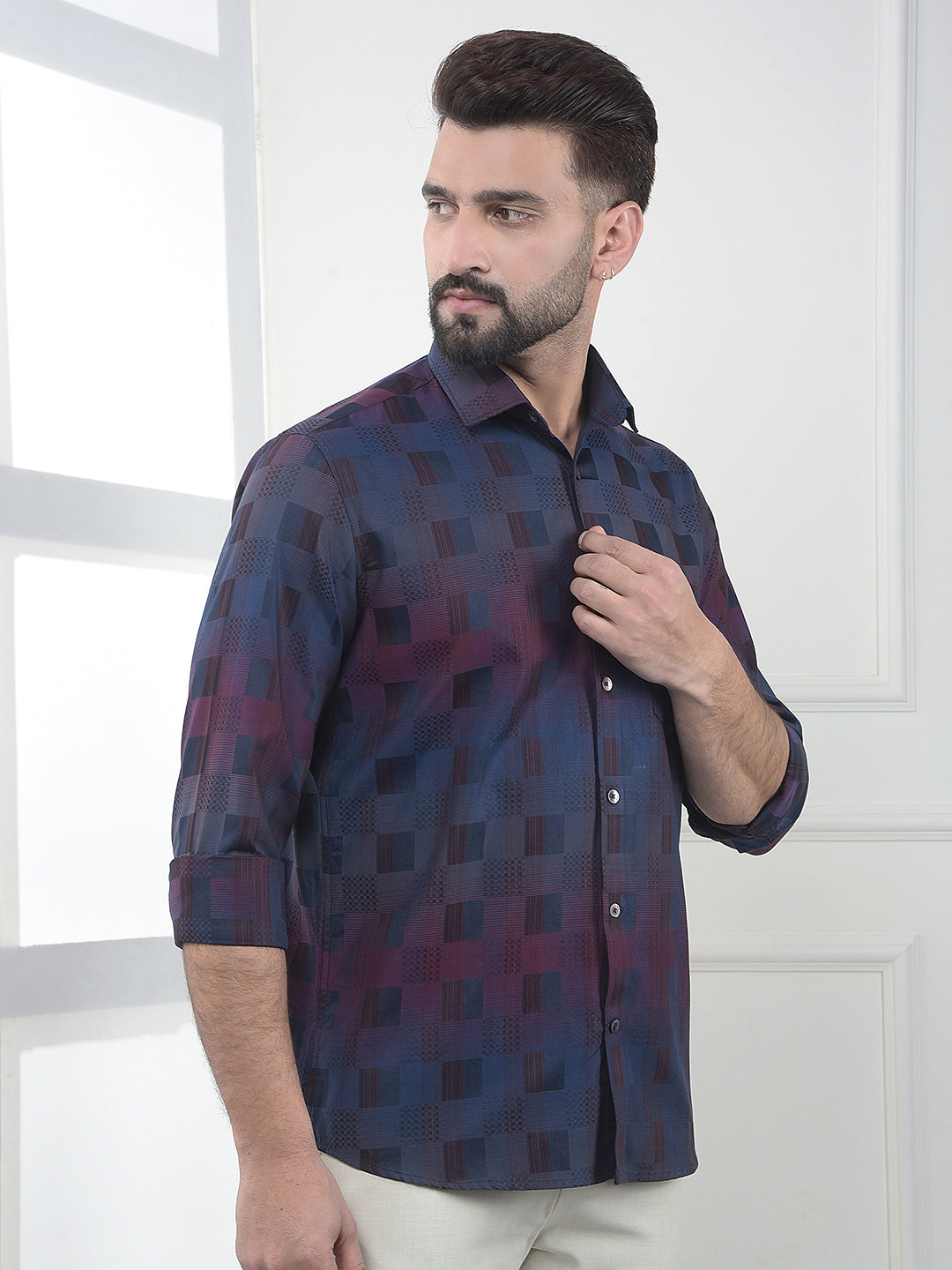Mult-Color Printed 100% Cotton Shirt