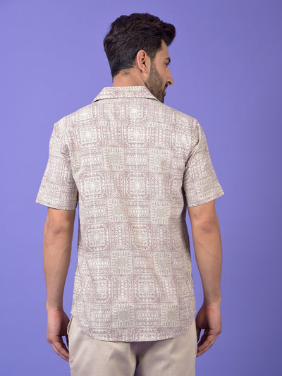 Olive Printed Shirt