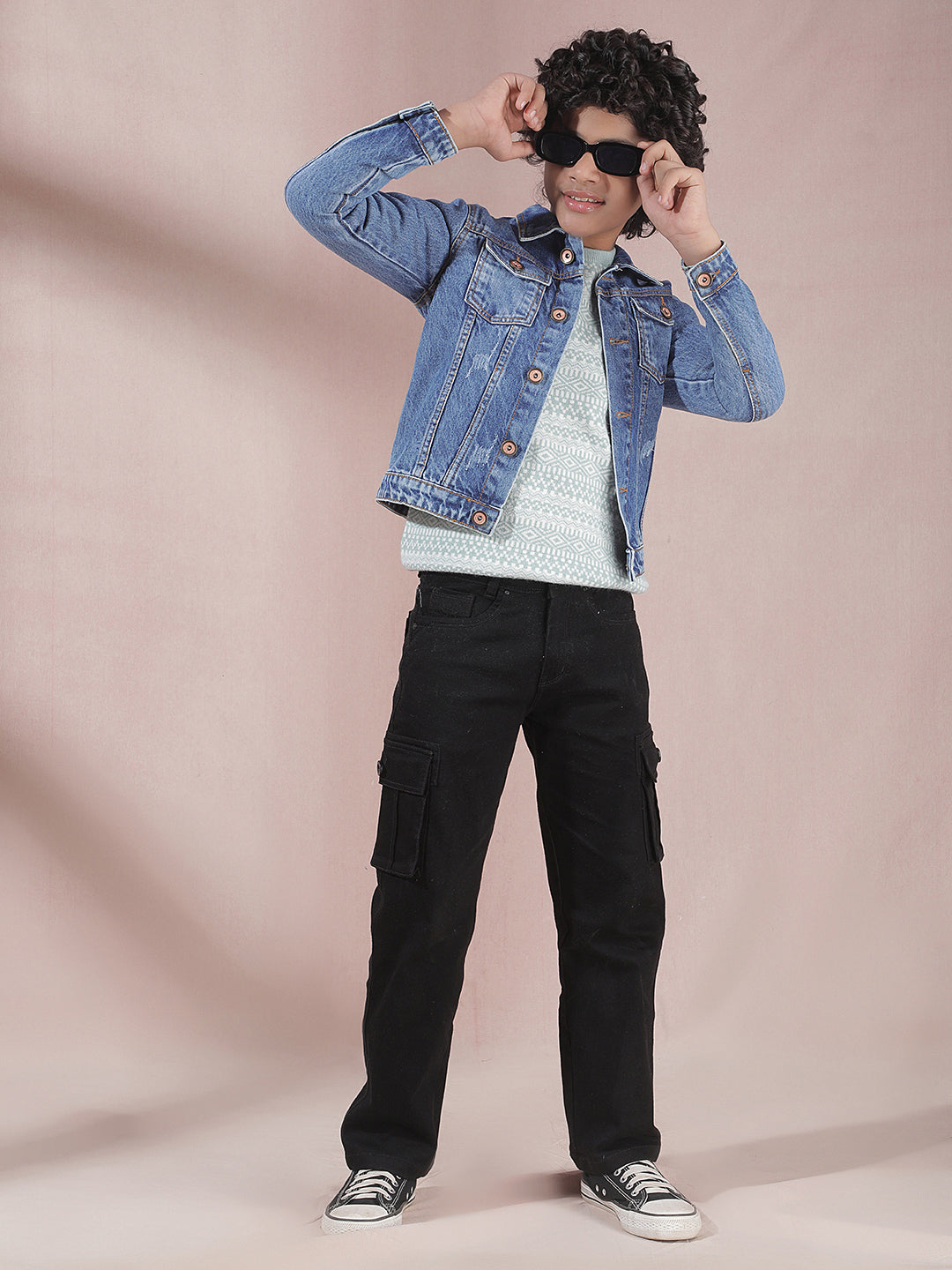 Chic Blue 100% Cotton Jeans