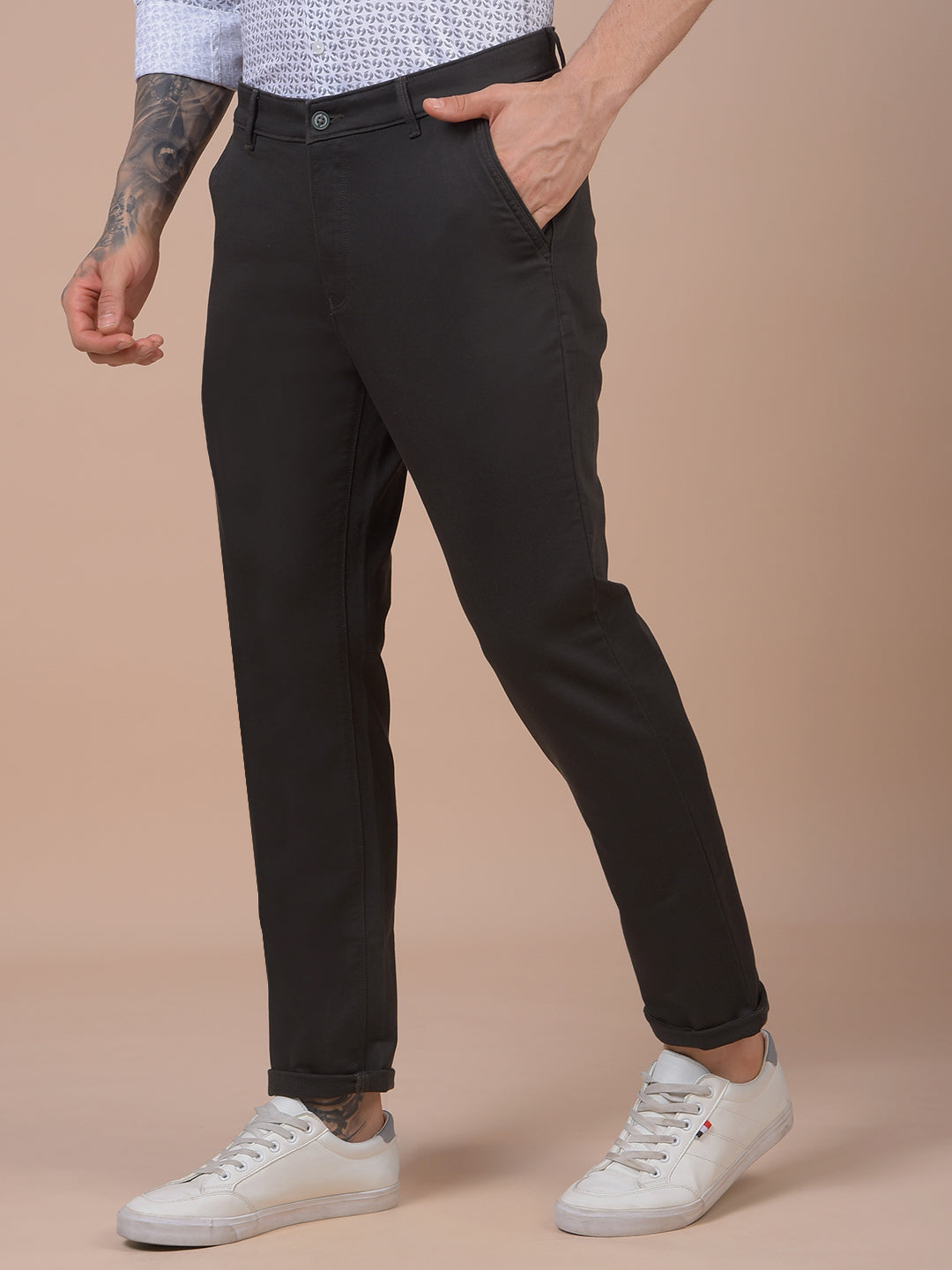 Clean Look Olive Trousers