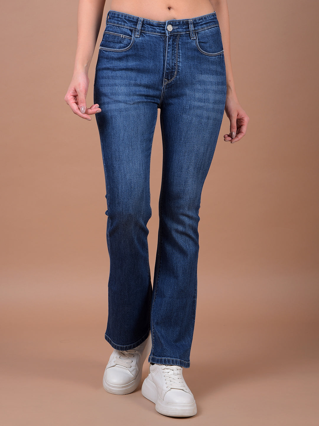 Blue Bootcut Jeans