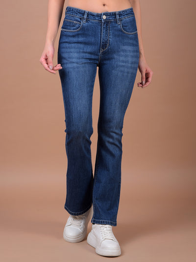 Blue Bootcut Jeans