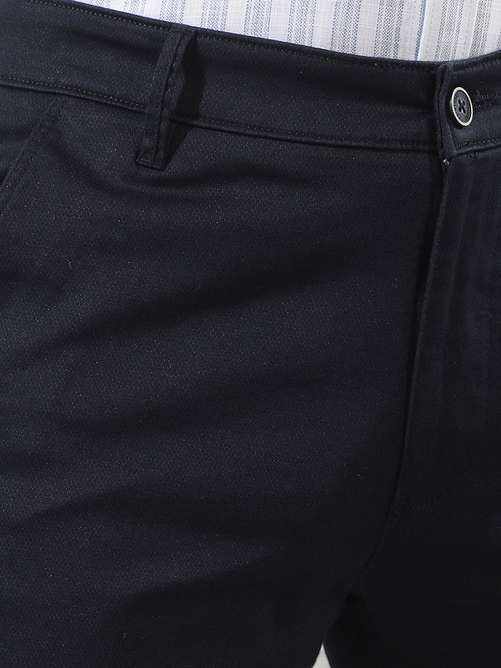 Navy Blue Straight Trousers