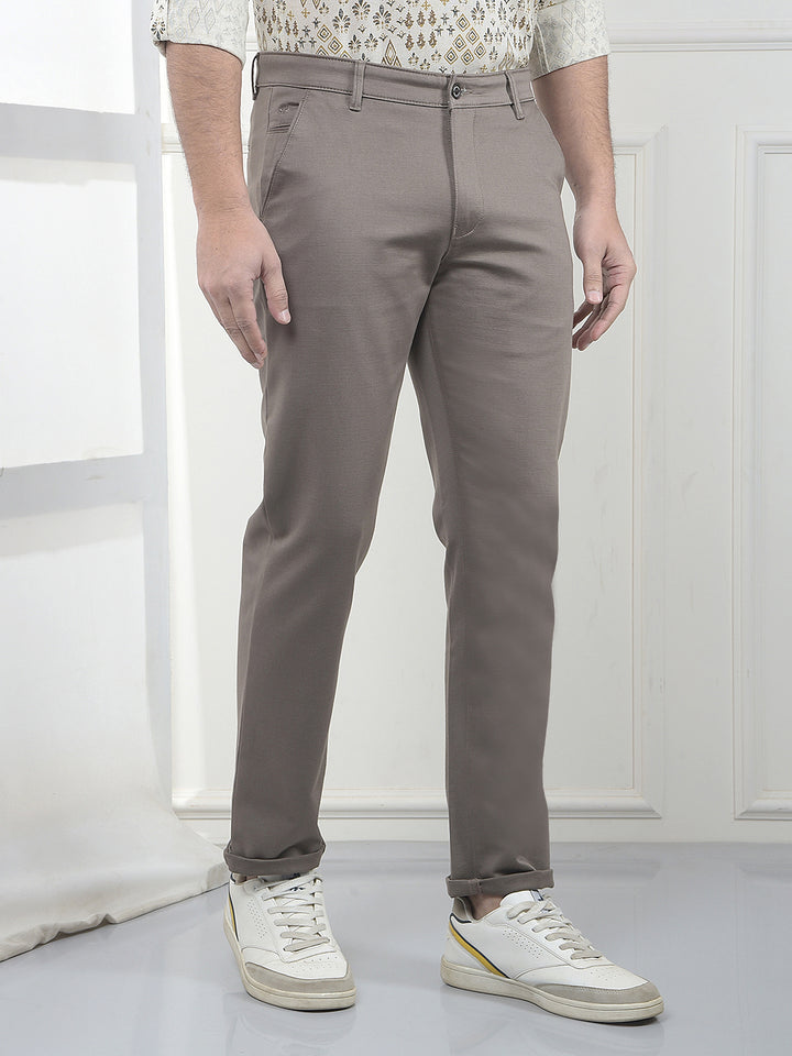 Earth-Tone Refined Khaki Trousers