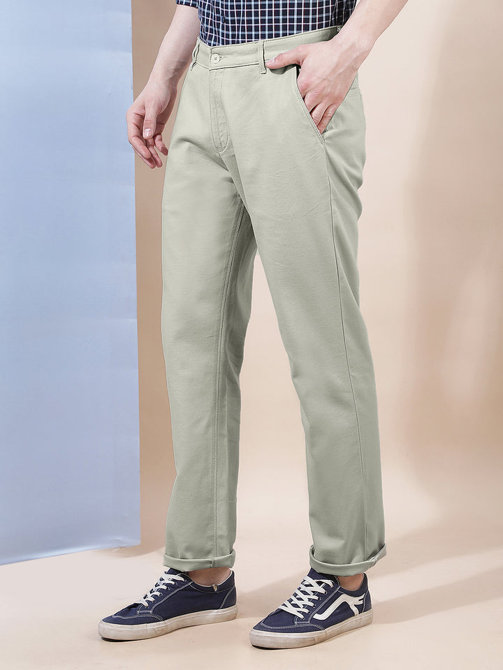 Minimalist Taupe Beige Knitted Trousers
