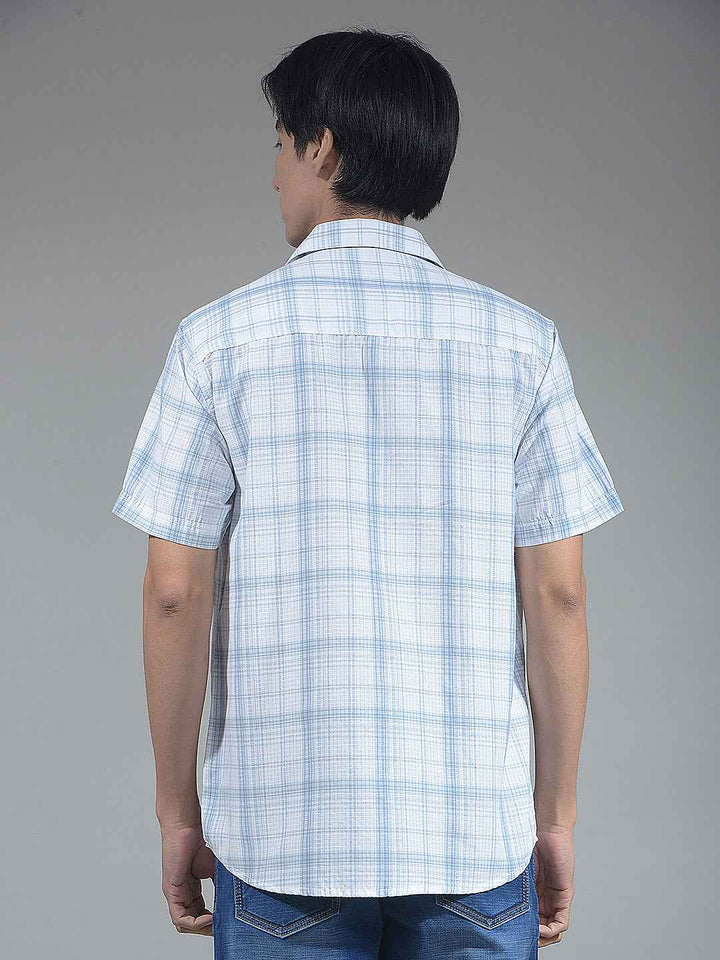Blue Grid Check Shirt