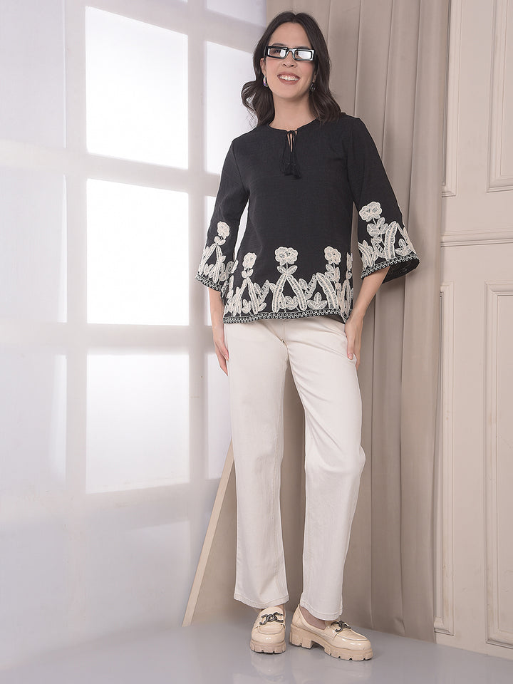 Sand Beige Ankle-Length Jeans