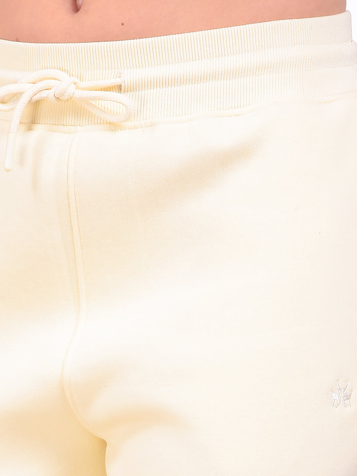 Soft Fleece Cream Jogger