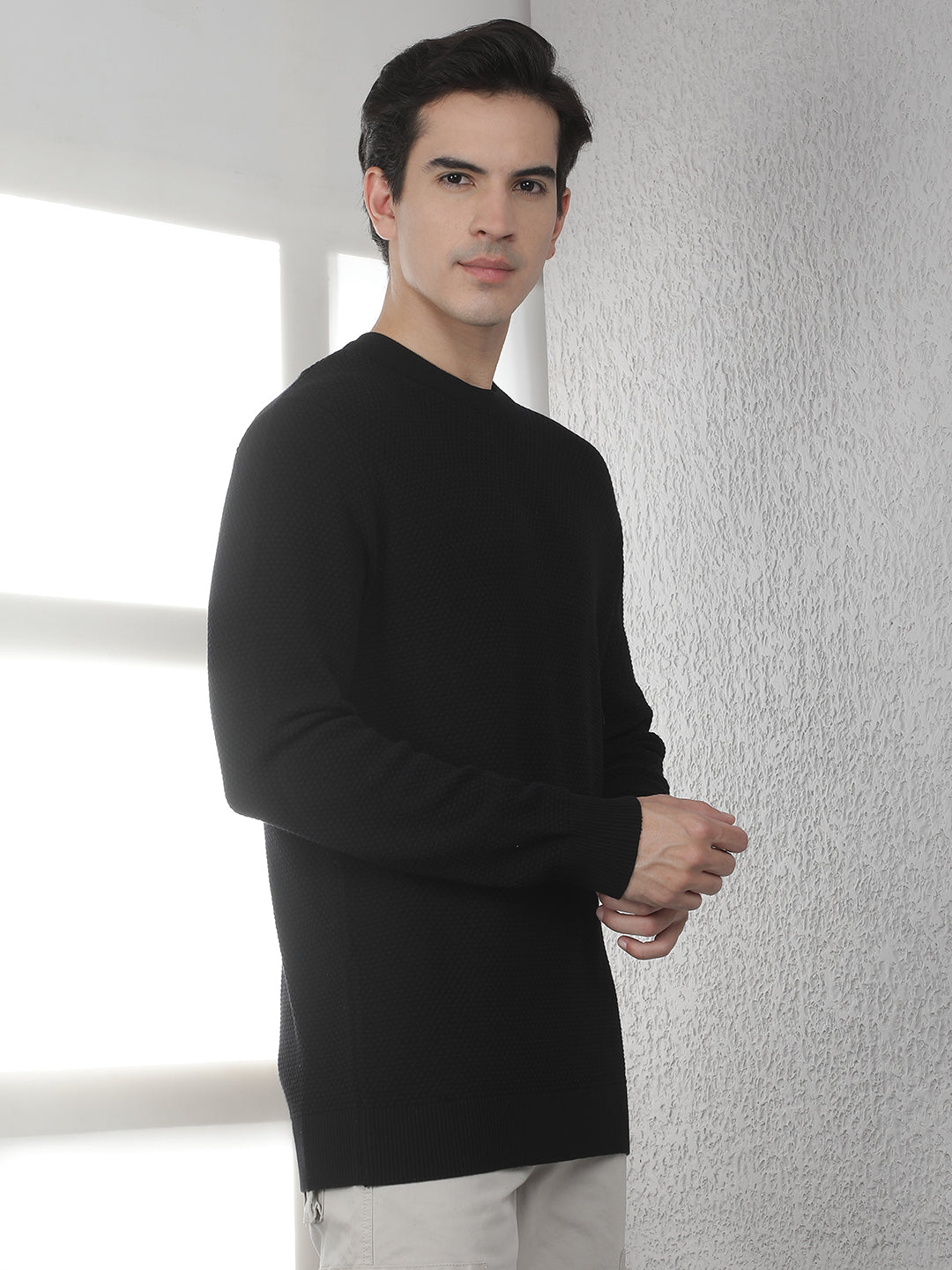 Black Round Neck Sweater