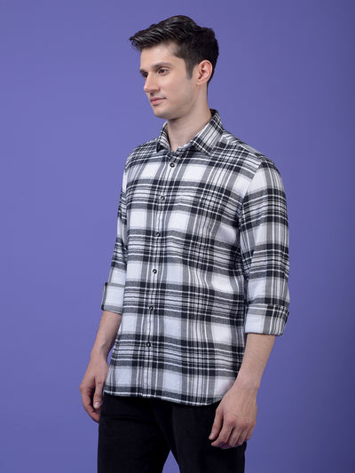 Black Checked 100% Cotton Shirt
