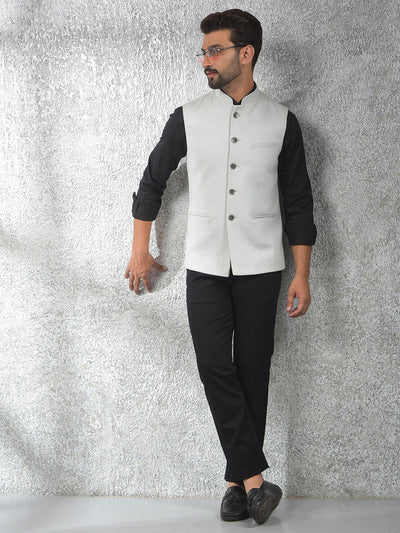 Athleisure Grey Jacquard Waist Coat