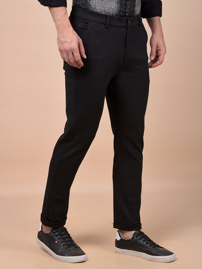 Black Printed Trousers