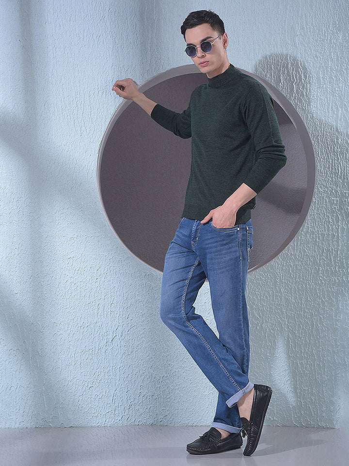 Navy Blue Sweater-Men Sweaters-Crimsoune Club