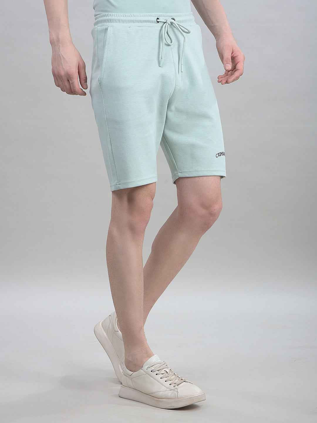 Green Casual Shorts