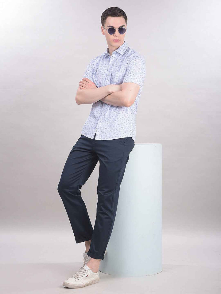 Navy Blue Chinos Trousers