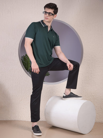 Green Polo-Neck T-Shirt