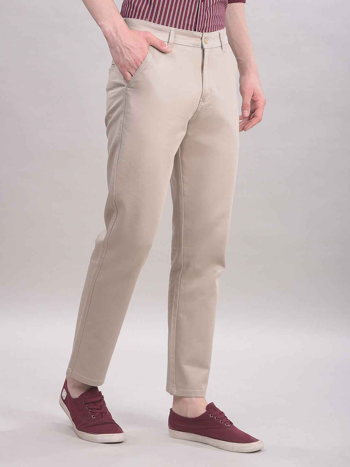 Beige Chinos Trousers