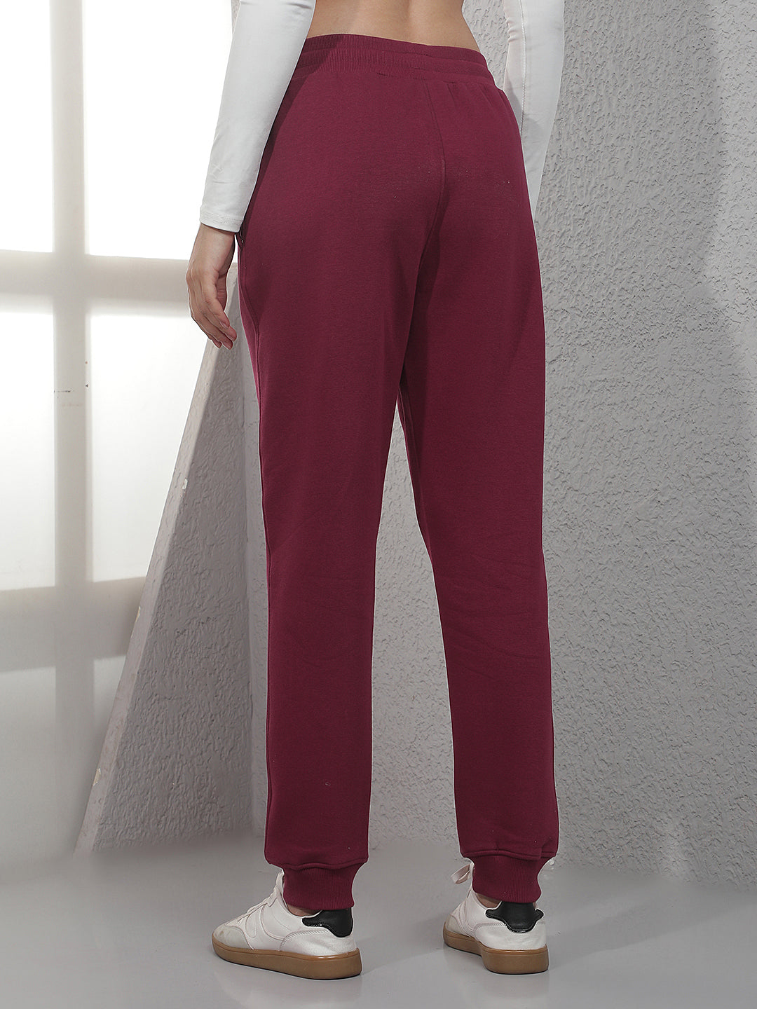 Sleek Burgundy Maroon Jogger