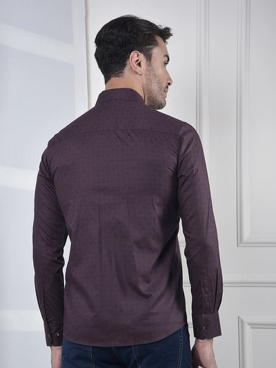 Contemporary Brown Graphic Shirt
