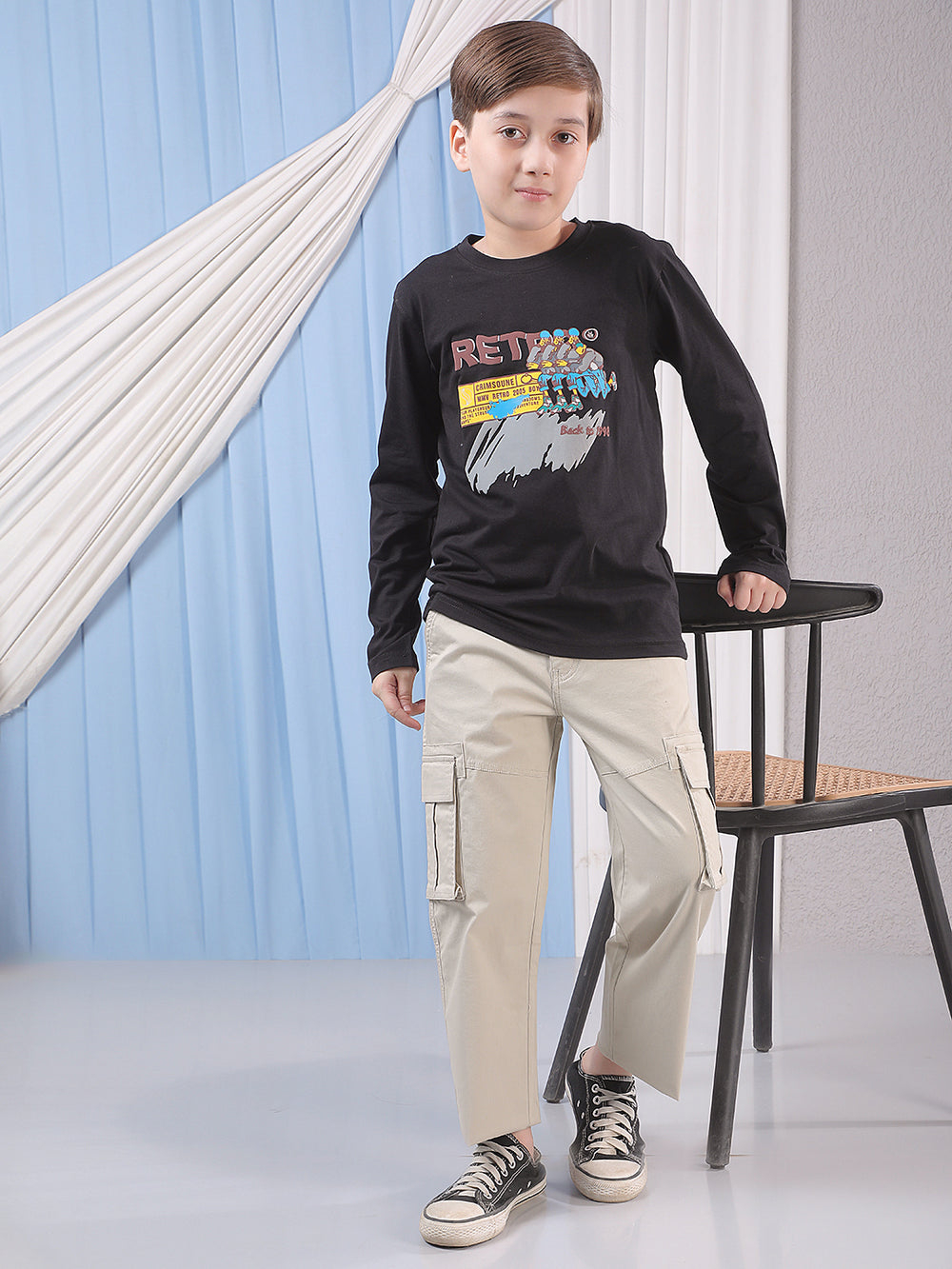 Almond Beige Cargo Trousers