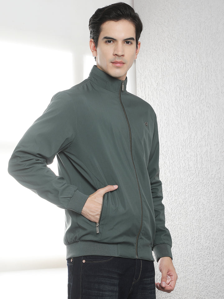 Essential Emerald Green Bomber Jacket