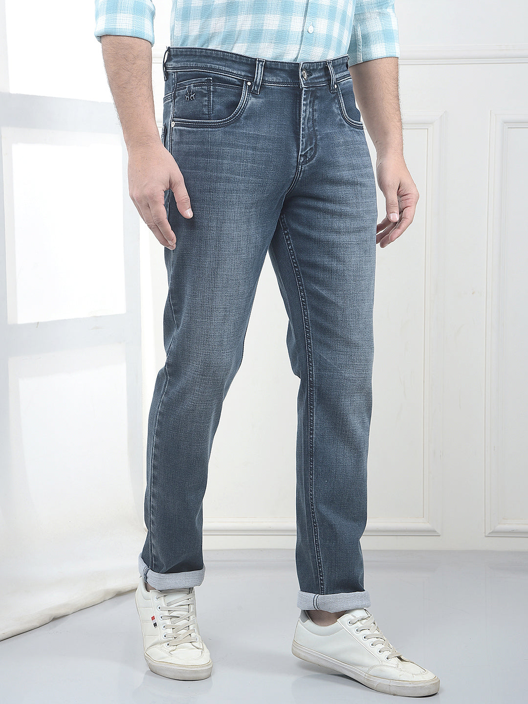 Sage Green Stretch Jeans