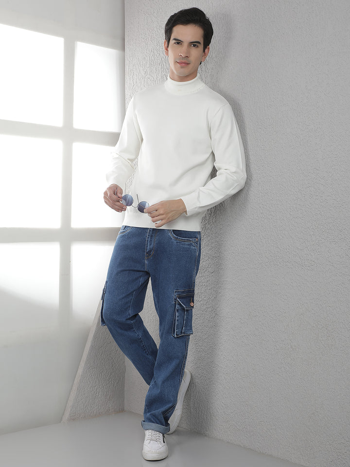 White Turtle Neck Sweater
