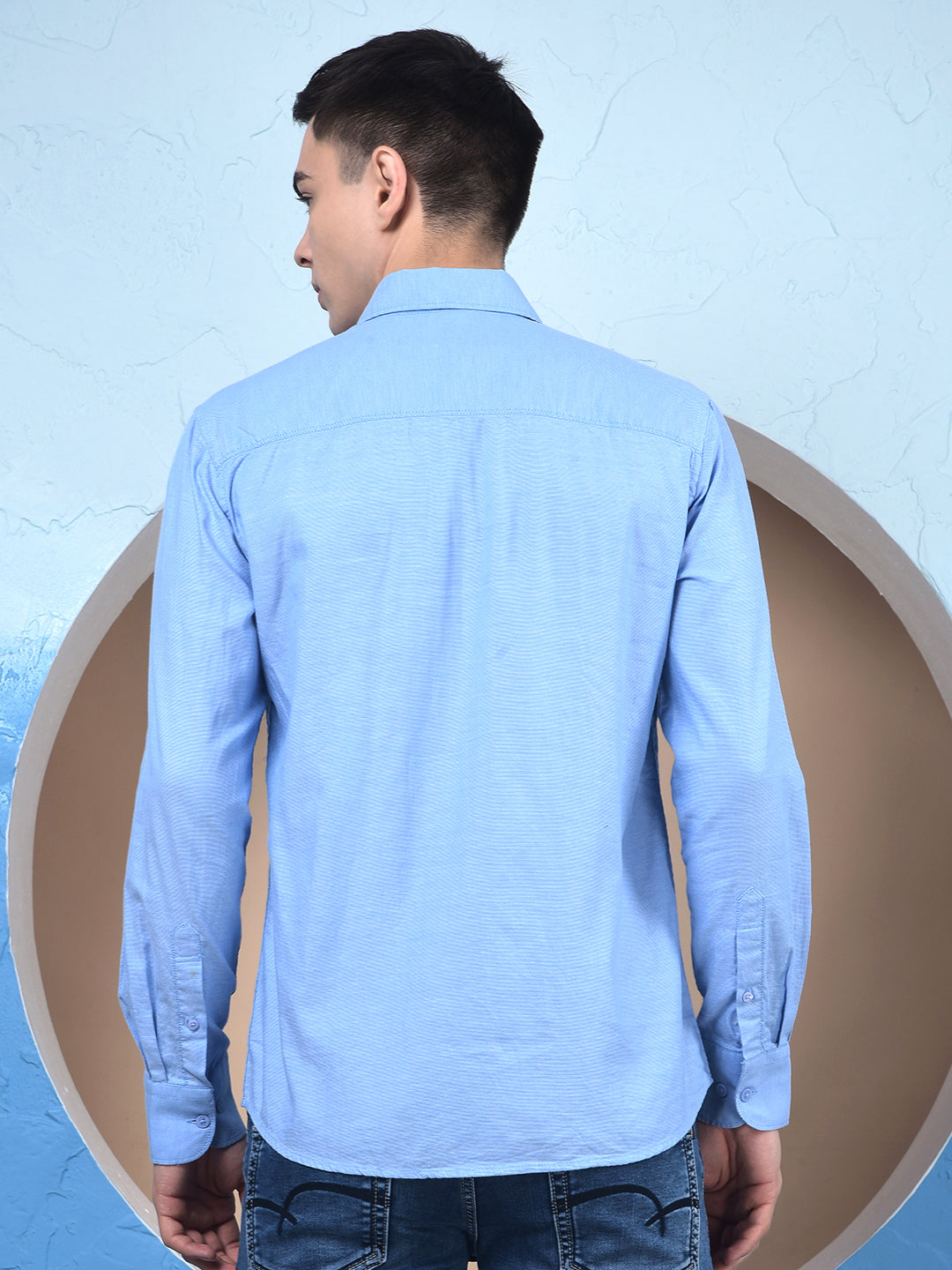 Blue 100% Cotton Shirt