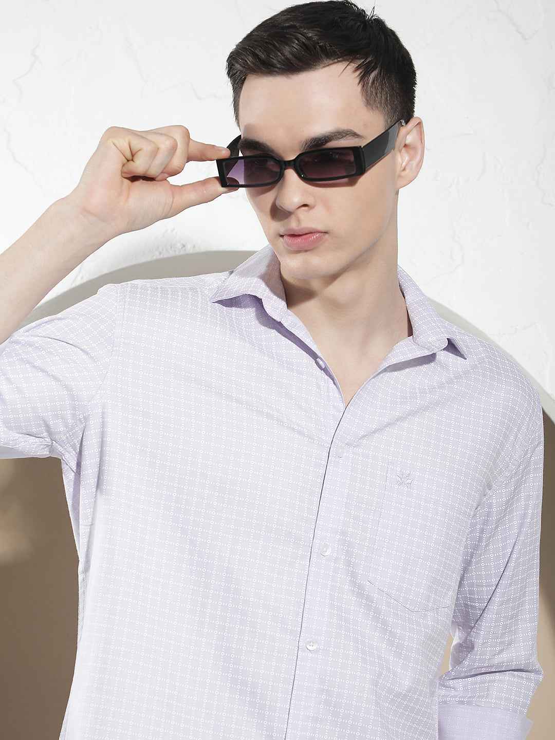 Purple Printed Shirt