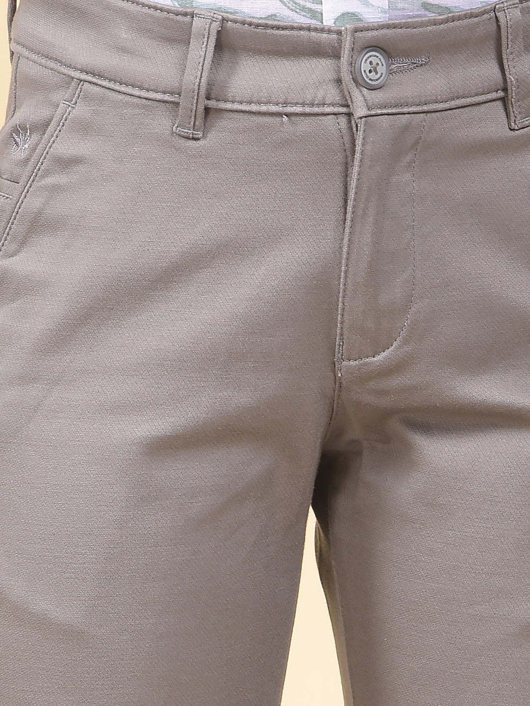 Grey Printed Trousers