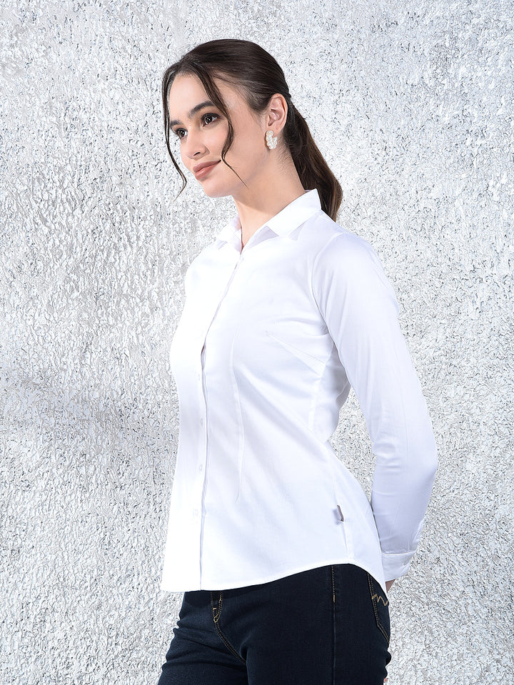 Pristine White Tailored Shirt