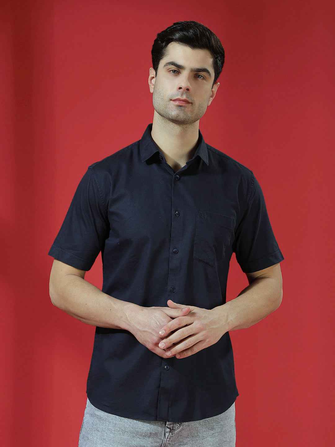Navy Sleek Minimal Shirt