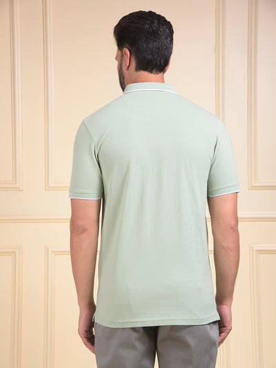 Green Polo Neck T-Shirt