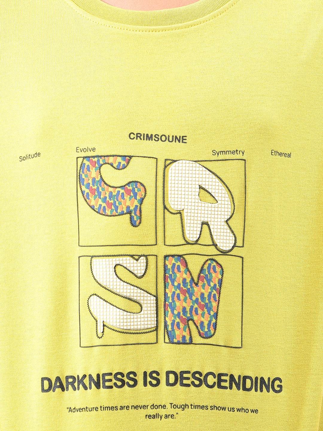 Mustard Embroidered T-Shirt