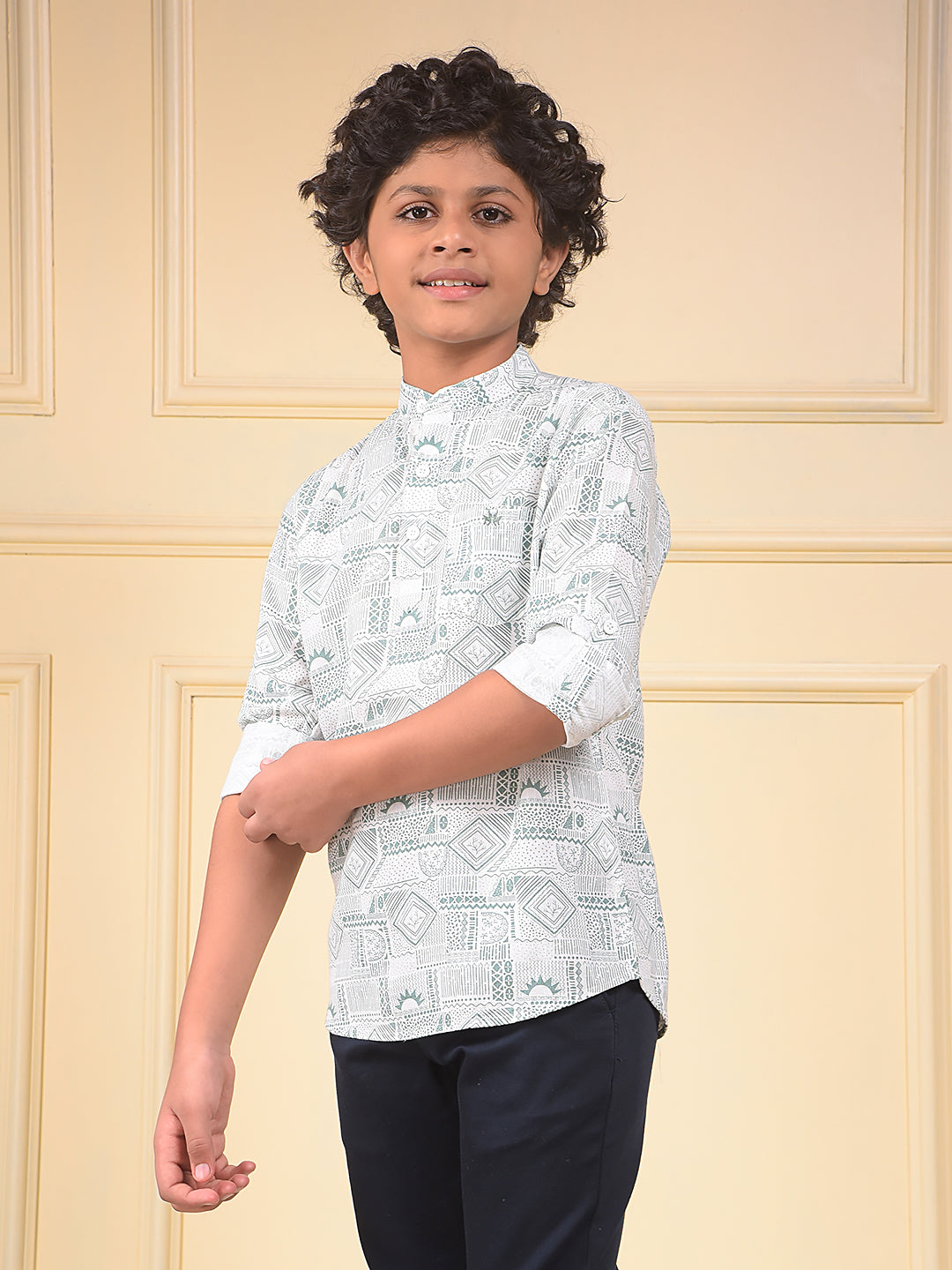 Luxe Green Printed Kurta