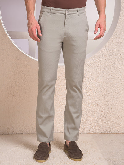Monochrome Grey Straight Trousers