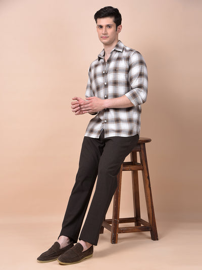 Modern Edgey Brown Trousers