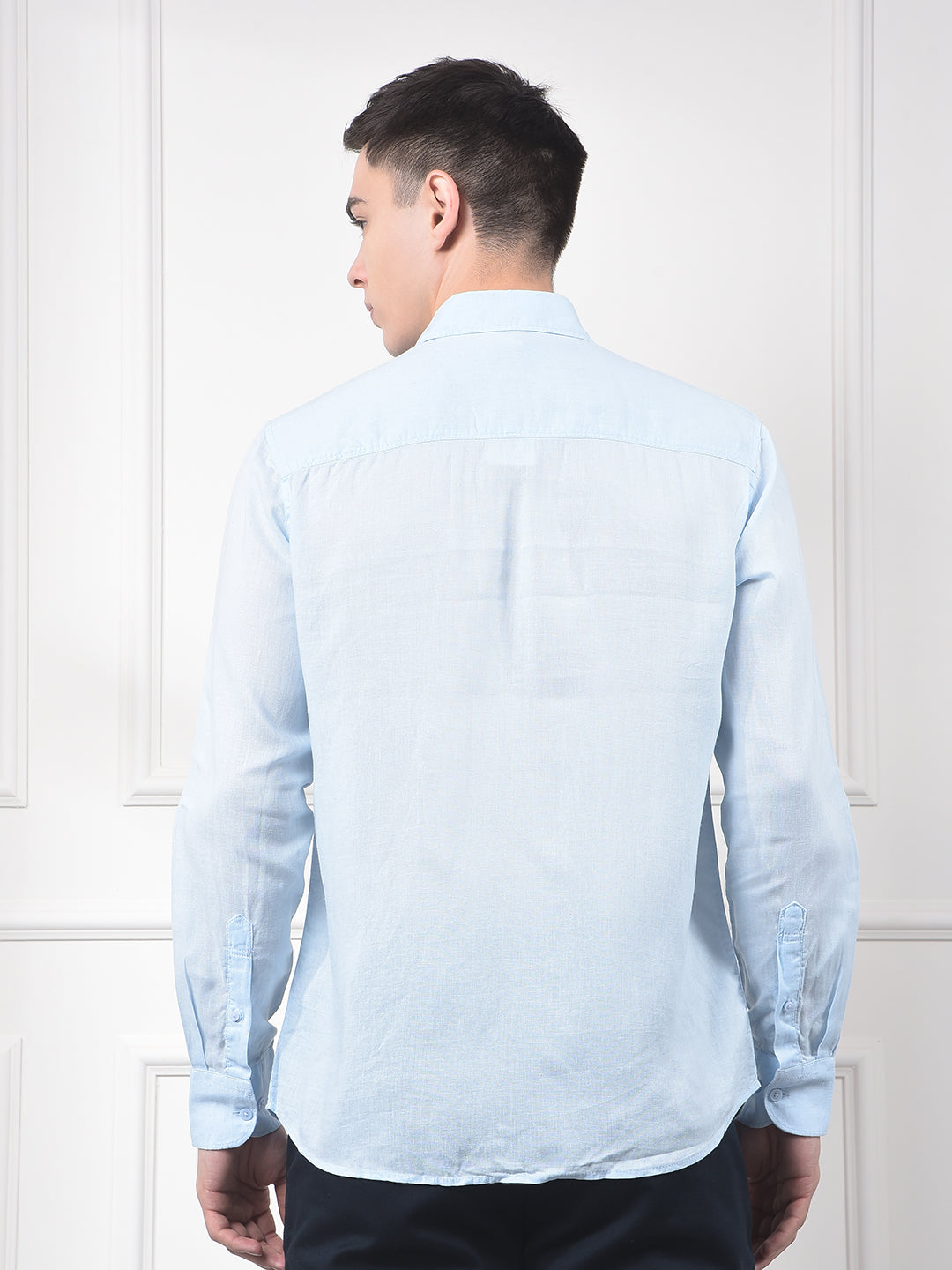 Coastal Linen Soft Blue Shirt