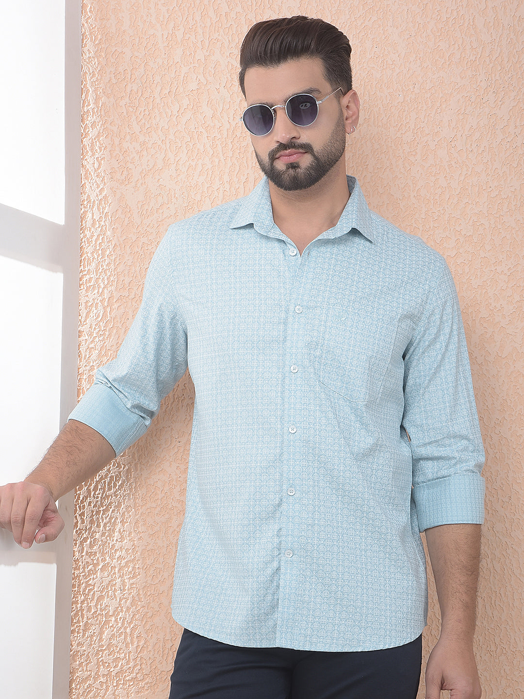 Green Breeze Printed Shirt