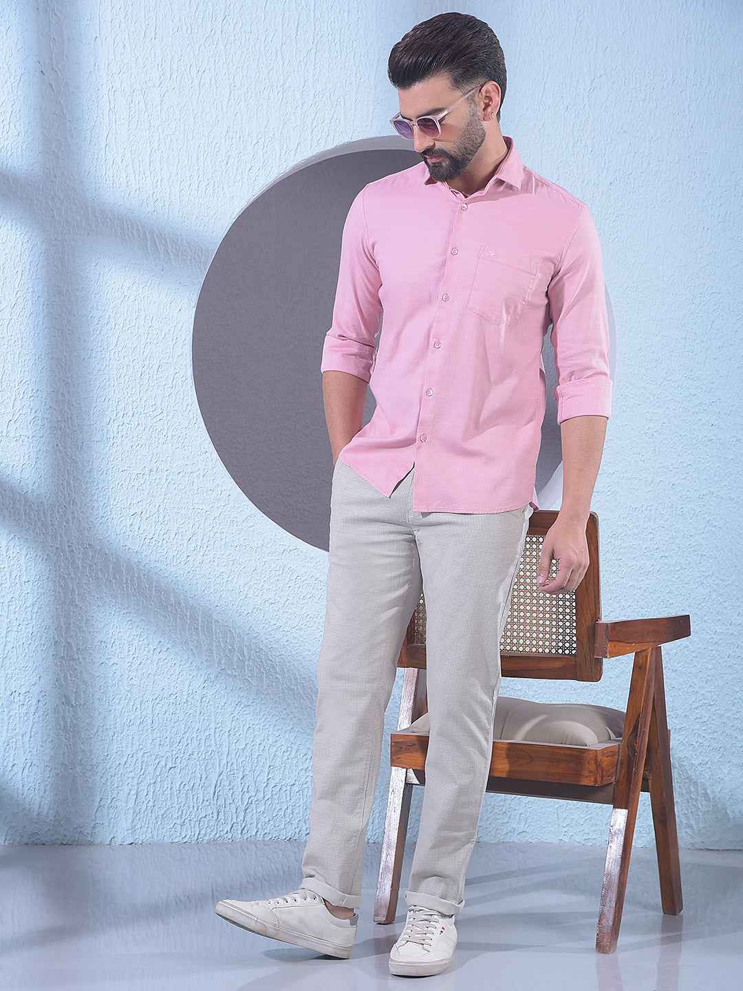 Vibrant Peach Shirt