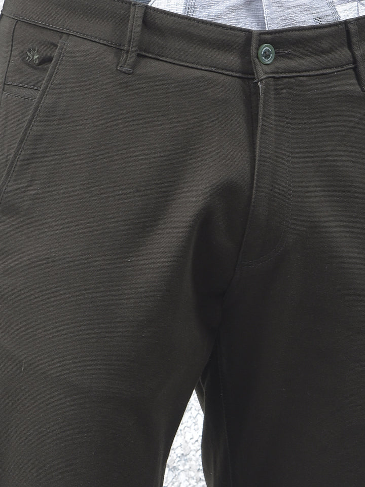 Premium Finish Olive Printed Trousers