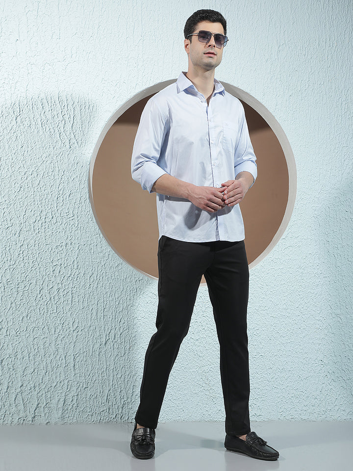 Contemporary Ocean Blue Shirt
