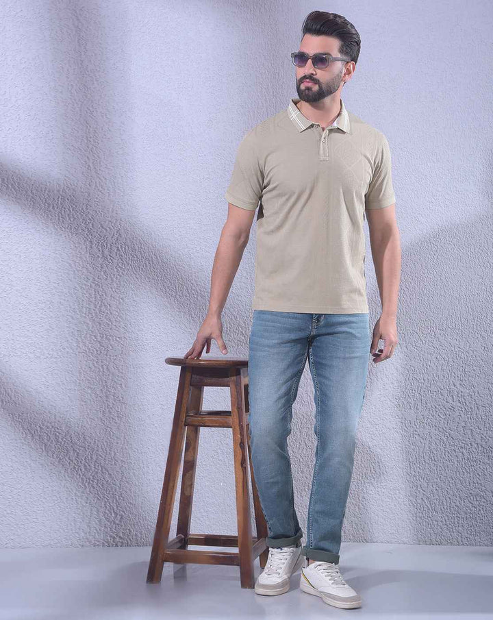 Fresh Light Blue Stretch Trendy Jeans