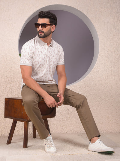 Breezy Khaki Straight Trousers